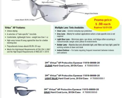 3M Safety Glass Promo – expires 12/31/25