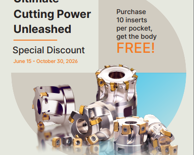 Dormer Indexable Milling Campaign – expires 10/30/26