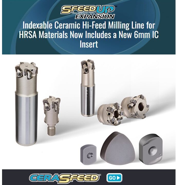 Ingersoll Cutting Tools:  Cutting Speeds Up To 36 Times Greater than Solid Carbide
