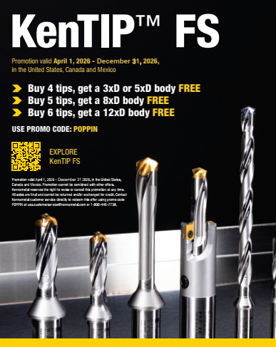 Kennametal Buy Tips, Get Free Body Promo - expires 12/31/26
