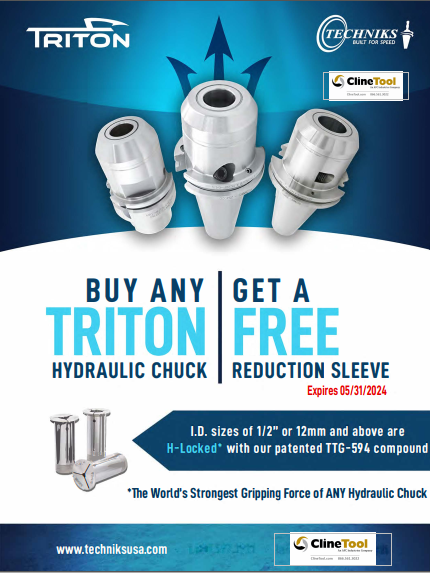 Techniks Free Reduction Sleeve with Triton Hydraulic Chuck - expires 5/31/24