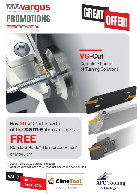 Vargus VG-Cut Turning Promotion (expires 12/31/26)