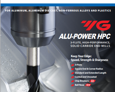 New YG-1 Products: ALU-Power HPC Endmills