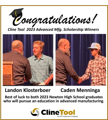 2023 Cline Tool Advanced Manufacturing Scholarship Winners